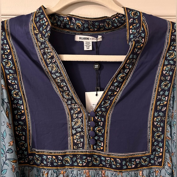 *RARE* NWT Billabong x Elle Ferguson Boho Maxi Dress - Picture 9 of 11